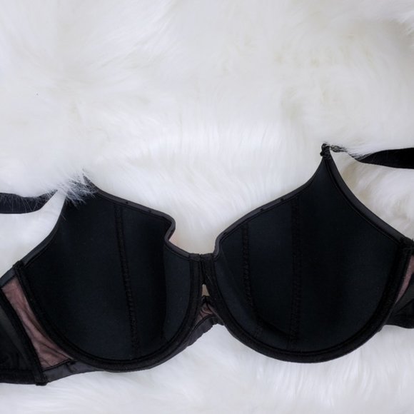 NWT BLUEBELLA Calypso Bra Rose Pink with Black Trim/ US 32H UK 32FF - Picture 8 of 9